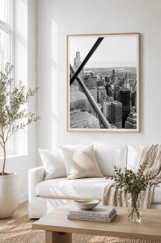 Black & White New York City Vertical Print