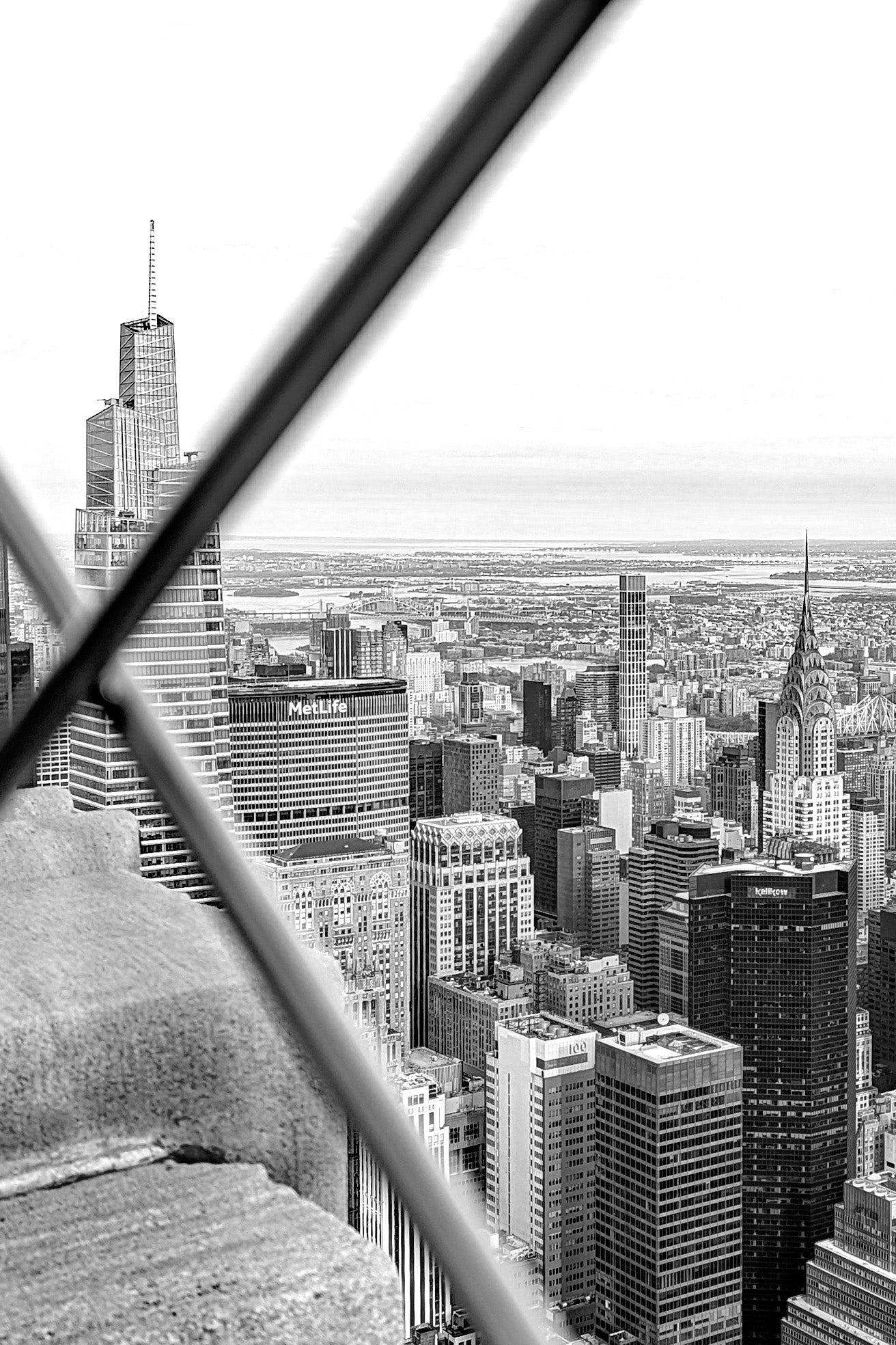 Black & White New York City Vertical Print
